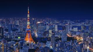 日本东京塔夜景壁纸
